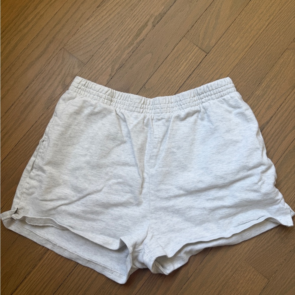 Brandy Melville Heather Light Gray Lounge Shorts